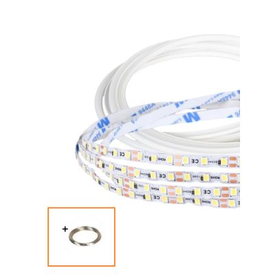 UNIVERSO Hajlítható led szalag szilikon fedlappal DC:24V 120D-10w/méter 4000k IP20 6x9mm 10méter 3év
