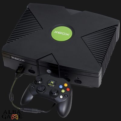 XBOX CLASSIC EREDETI KONTROLLERREL + 2 DB JÁTÉKKAL - HASZNÁLT
