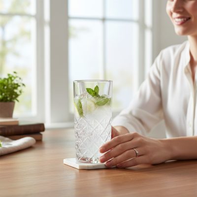 Timeless Mai Tai Longdrink Pohár, 6 db-os csomag - Metszett, 295 ml, Üveg