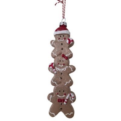 Mézeskalács figurák egymáson akasztós műanyag 15cm