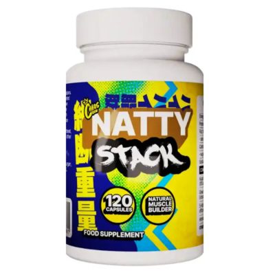NATTY STACK™ - 4az1ben Izomépítő Stack - Laxogenin + Cellflo6 + Turkesterone + BrainBerry - 120 Kapszula - Chaos Crew