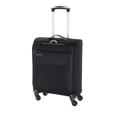 Gabol Zambia fekete S Ryanair 55x40x20 bőrönd, kabinbőrönd