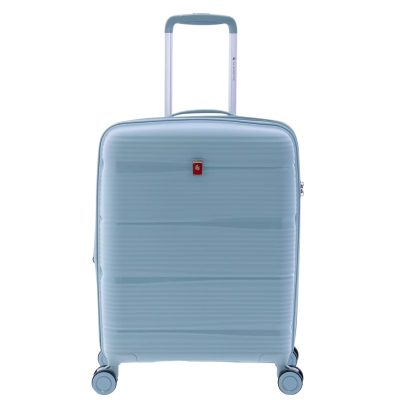 Gladiator Bionic világoskék S Ryanair 55x40x20 bővíthető bőrönd, kabinbőrönd