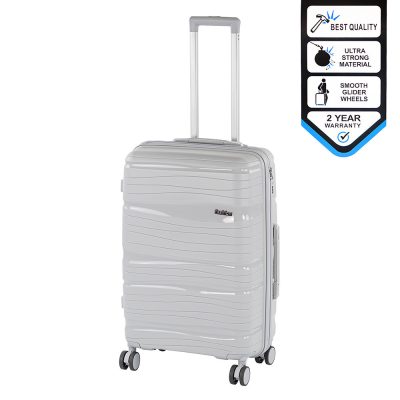 TraveLux Voyager közepes bőrönd keményfedeles 68x45x25 cm szürke