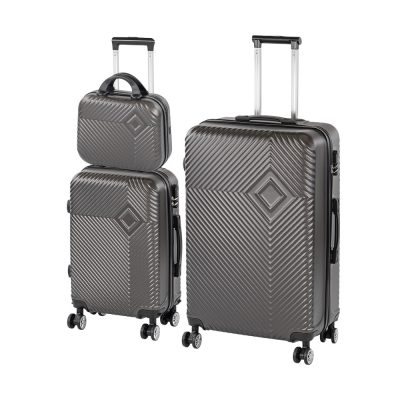 TraveLux Pro XIX gurulós bőrönd szett szürke