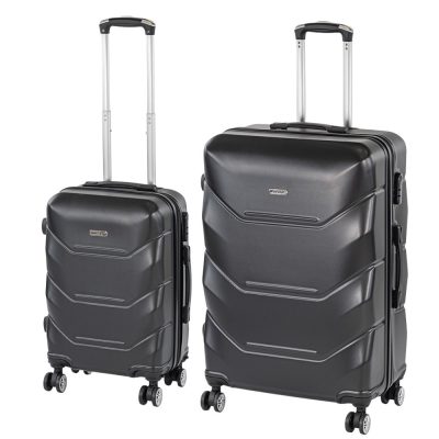 TraveLux Max VI gurulós bőrönd szett fekete
