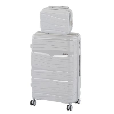 TraveLux Voyager IV gurulós bőrönd szett szürke