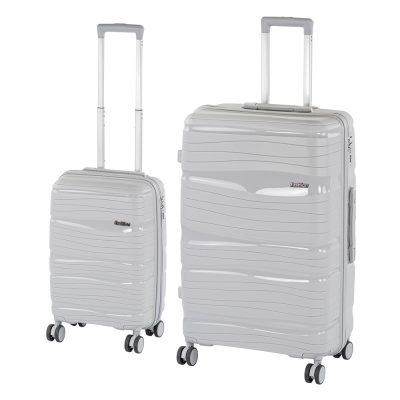 TraveLux Voyager VI gurulós bőrönd szett szürke