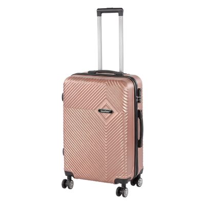 TraveLux Pro közepes bőrönd keményfedeles 68x45x25 cm rosegold