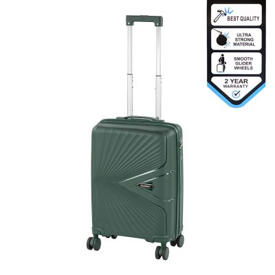TraveLux Endure kabinbőrönd keményfedeles 55x40x20 cm sötétzöld