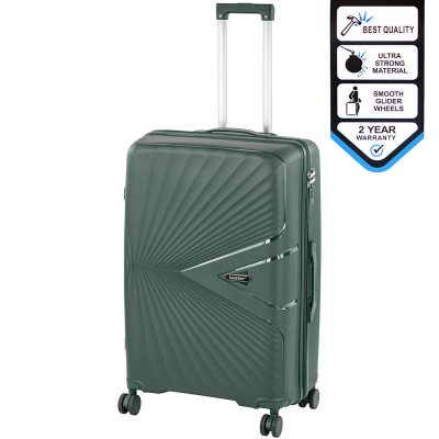 TraveLux Endure nagy bőrönd keményfedeles 76x50x29 cm sötétzöld