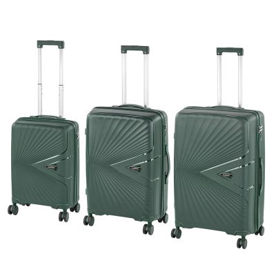 TraveLux Endure gurulós bőrönd szett sötétzöld