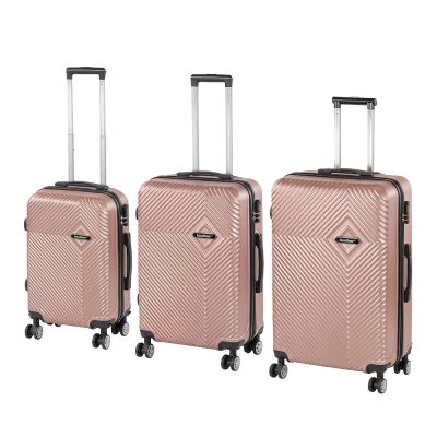 TraveLux Pro XXI gurulós bőrönd szett rosegold