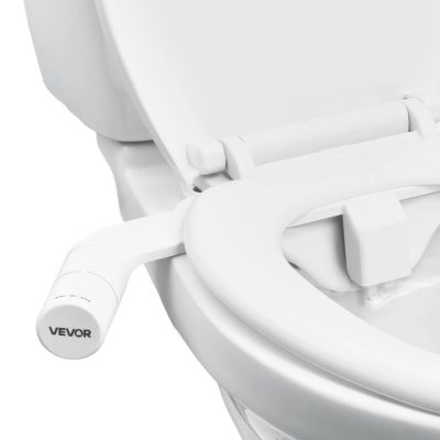 Bidé WC-ülőke-tartozék WC-re, 2 visszahúzható fúvókával, állítható hideg vizes nyomással, elektromos áram nélküli higiéniai eszköz