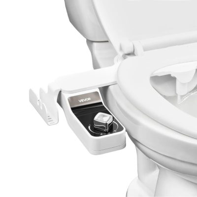 Bidé WC-ülőke-tartozék, 7 mm-es ultravékony, 2 behúzható fúvókával, állítható víznyomással, nem elektromos hidegvízes permetező 