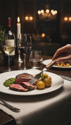 Fanyelű steakvilla 9cm-es fejjel, 6 db-os csomag