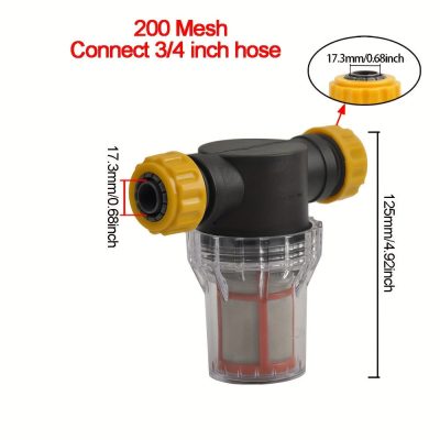 Csepegtető öntözőháló vízszűrő 200Mesh-3/4" Tömlocső Csatlakozás