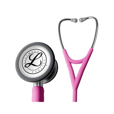 3M™ Littmann® Cardiology IV™ fonendoszkóp 6159C, rózsaszín, Rose pink cső, rozsdamentes hallgatófej, szatén csőszár