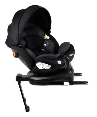 ISOFIX-es 360°-ban forgatható Mama Kiddies® Turbo Wings biztonsági autósülés (40 - 150 cm) sötétszürke színben támasztólábbal + ajándék gerinctámasszal és napvédővel