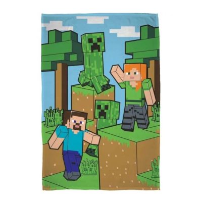 Minecraft Steve és Alex pléd 100x150 cm