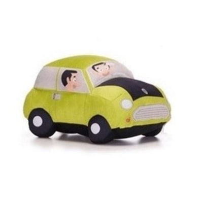 Mr. Bean autóban ülő plüssfigura 20 cm - eredeti karakterjáték gyártásban