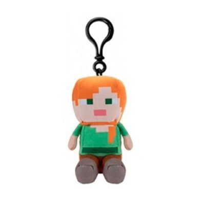 Alex plüssfigura 15 cm - Minecraft - karabinerrel