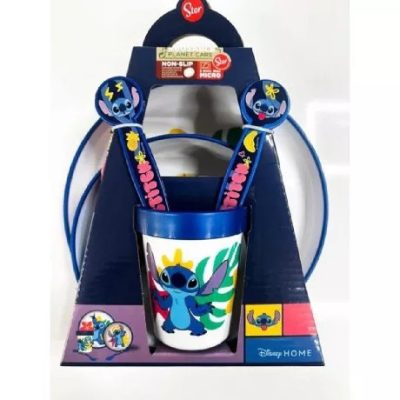 Stitch 5 részes étkészlet kulaccsal