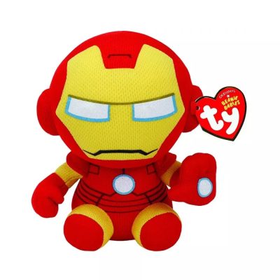 TY Beanie Babies Marvel Iron Man plüssfigura Vasember 15 cm 