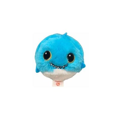 Ty Beanie Bouncers plüss figura FINS - kék cápa 