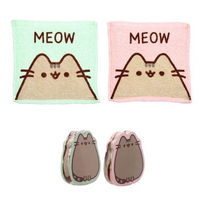 Pusheen cica kis törölköző - mágikus kockából kéztörlő - 1 db