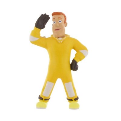 Sam figura 8 cm - bevetési ruhában - Sam, a tűzoltó - Fireman Sam