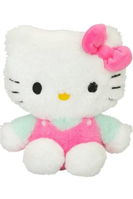 Hello Kitty Fluffy plüssfigura - rózsaszín 28cm