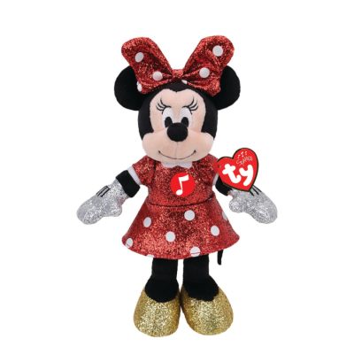 Beanie Babies plüss figura MICKEY ÉS MINNIE, 20 cm - csillogós Minnie