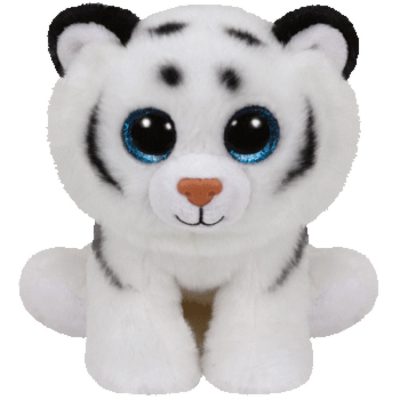 Beanie Babies plüss figura TUNDRA, 24 cm - fehér tigris