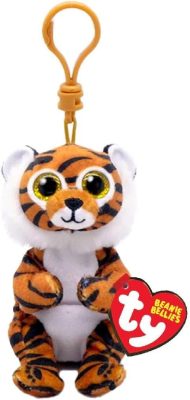Ty Beanie Bellies plüss figura CLAWDIA, Clip 8,5 cm - tigris 