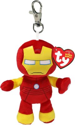 Beanie Babies plüss figura Marvel IRON MAN, Clip 8,5 cm 