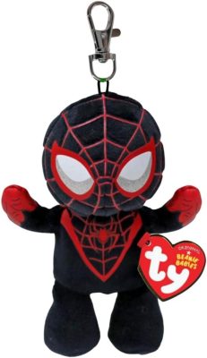Beanie Babies plüss figura Marvel MILES MORALES, Clip 8,5 cm 