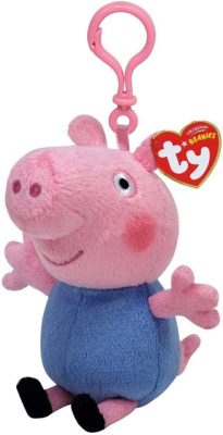 Beanie Babies plüss figura PEPPA MALAC, Clip 8,5 cm - George 