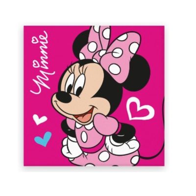 Disney Minnie Love kéztörlő, arctörlő, törölköző 30x30cm