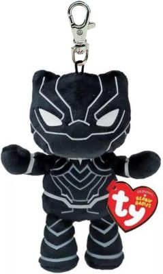 Beanie Babies plüss figura Marvel BLACK PANTHER, Clip 8,5 cm 