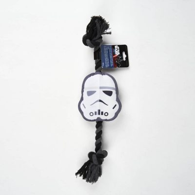 Star Wars Stormtrooper sípoló plüss és kötél kutyajáték