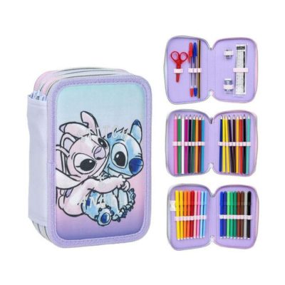 Disney Lilo és Stitch, A csillagkutya Angel tolltartó töltött 3 emeletes Giotto