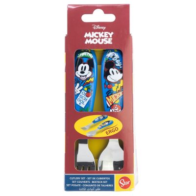 Disney Mickey True Champions fém ergo evőeszköz készlet - 2 darabos