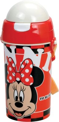 Disney Minnie Bloom műanyag szívószálas kulacs akasztóval 500 ml