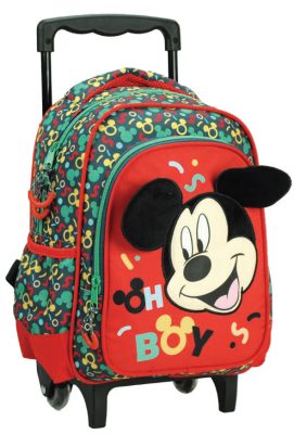 Disney Mickey Oh Boy gurulós ovis hátizsák, táska 30 cm