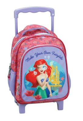 Disney Hercegnők Ariel Fairytale gurulós ovis hátizsák, táska 30 cm