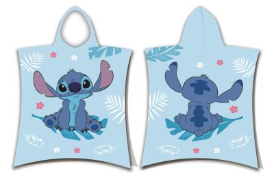 Disney Lilo és Stitch, A csillagkutya Blue strand törölköző poncsó 50x115 cm