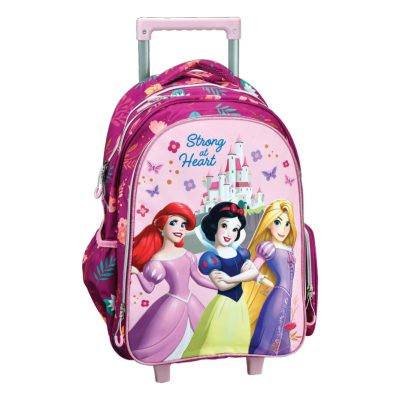 Disney Hercegnők Strong gurulós iskolatáska, táska 46 cm