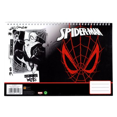 Pókember World of Webs A/4 spirál vázlatfüzet, 30 lapos