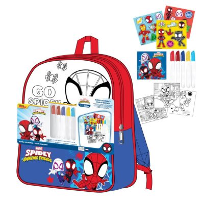 Pókember Go Spidey színezhető hátizsák, táska 38 cm